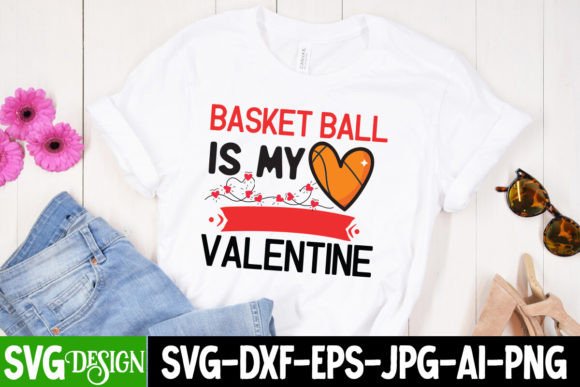 Download Basketball is My Valentine SVG Design - Valentine svg design Collection