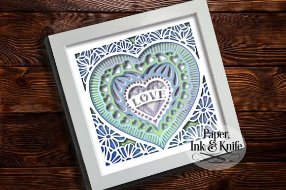 Download Heart Love Shadowbox SVG - Premium Resources